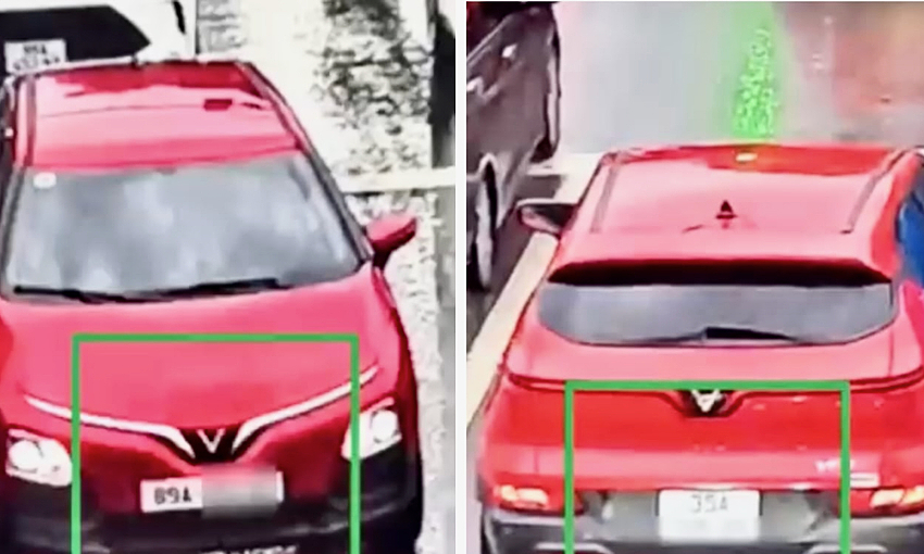 Car driver fined 23 million VND for using two license plates to evade AI cameras