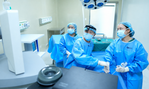 Mistaken for tongue inflammation, a bone tumor found in the throat