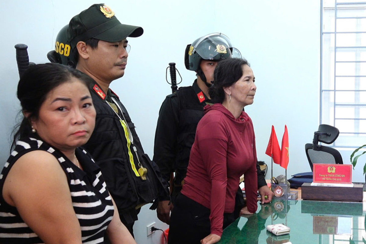 Two women accused of inciting public to obstruct sand mining