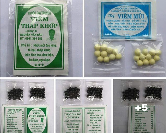 Impersonating traditional healers, selling over 100,000 packages of fake traditional medicine containing banned substances