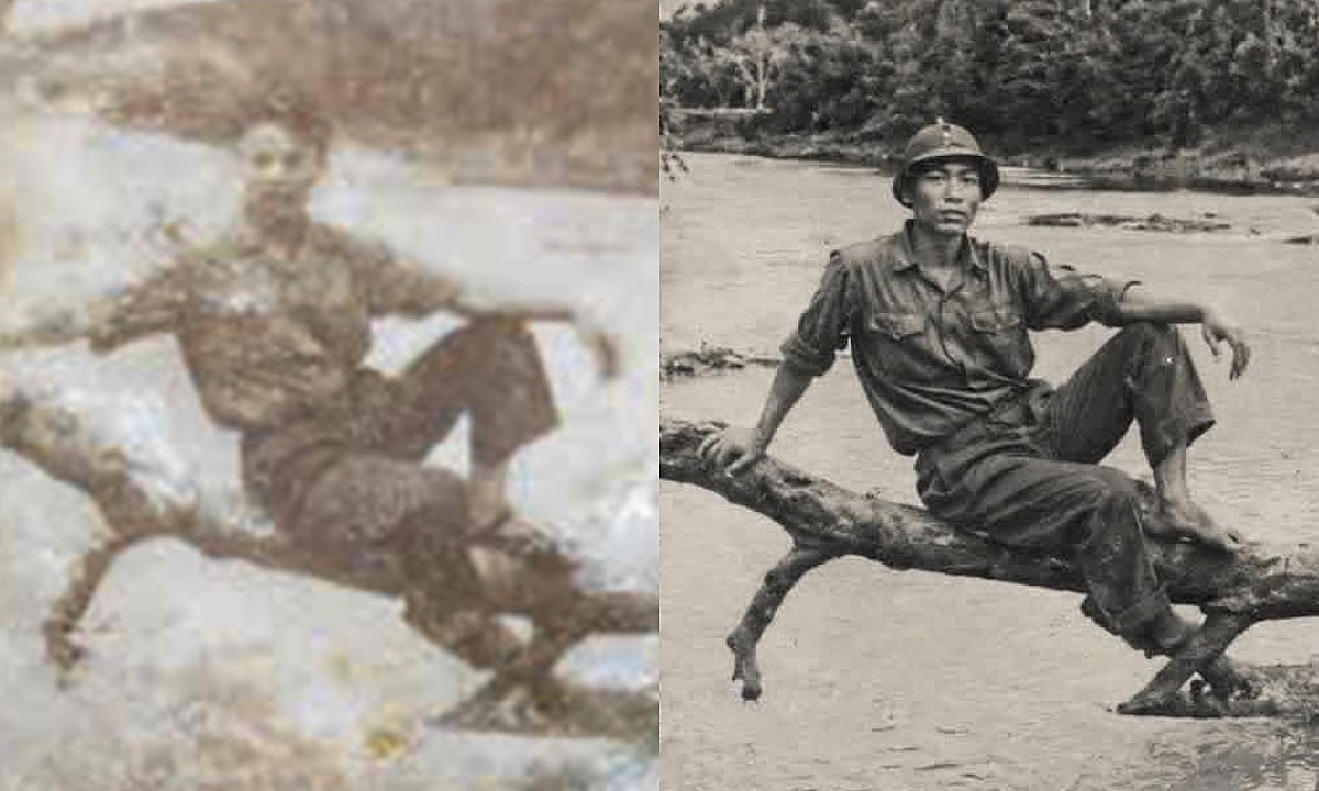 Photograph of soldier discovered in martyr's grave