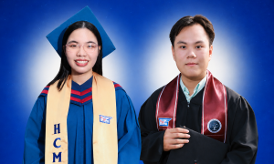 Two pedagogy students from Ho Chi Minh City graduate with a 4.0 GPA