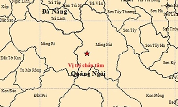 Quang Ngai experiences six earthquakes
