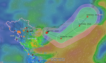Saudel remnants strengthen into tropical depression in South China Sea