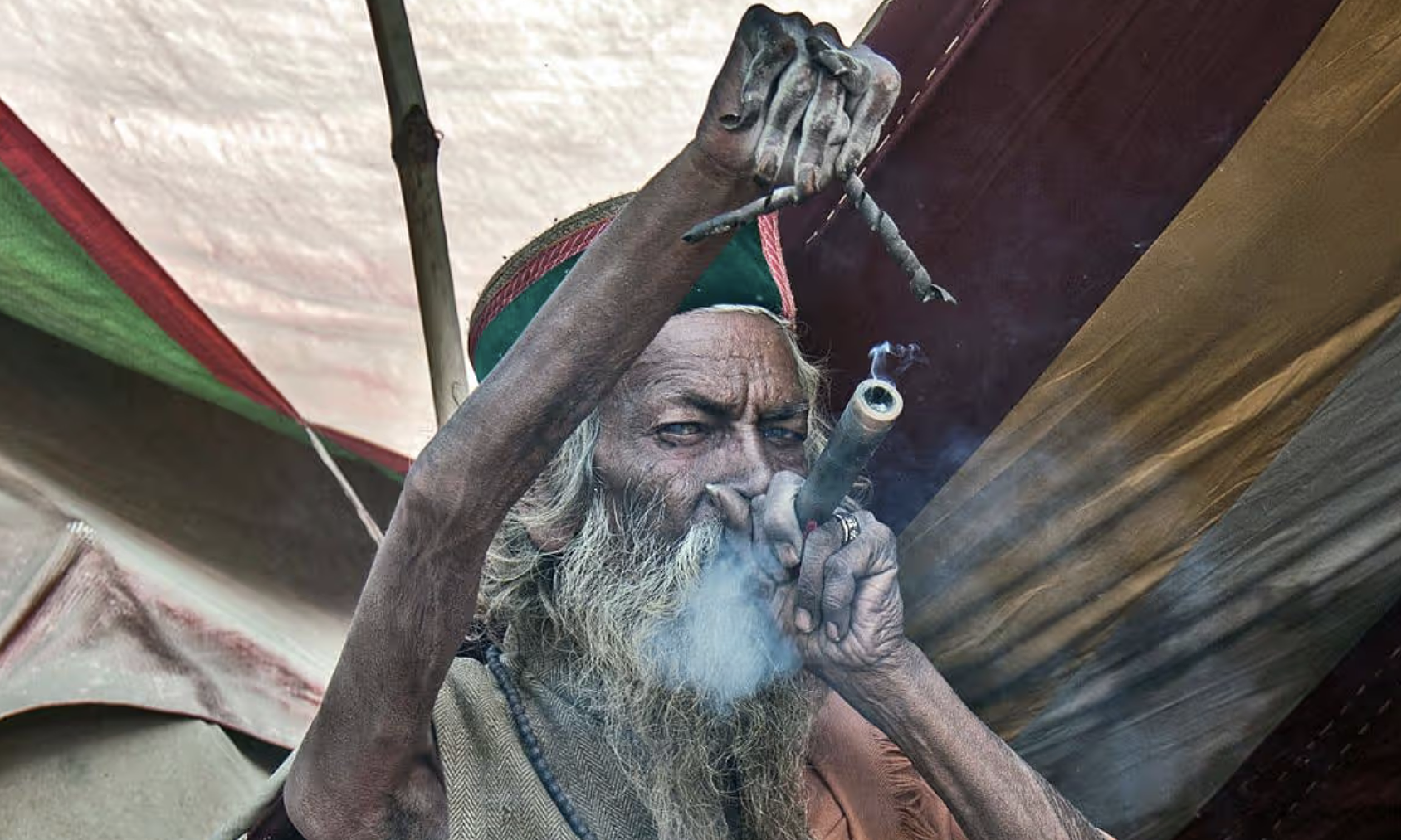 Man raises arm to the sky for 53 years