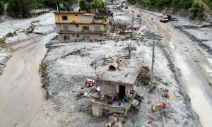 Pilgrim group escapes Nepal flash flood thanks to 'miracle' staircase