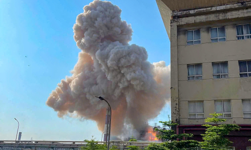 Formosa's hot blast stove catches fire