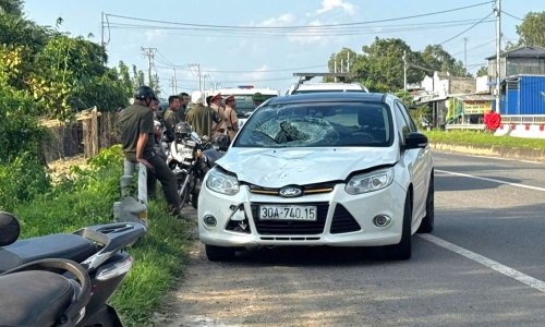 Road maintenance worker killed by car on National Highway 1
