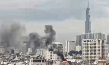 Five-story house fire in central TP HCM