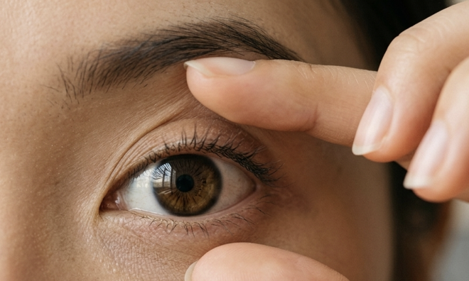 Why do eyes suddenly darken when standing up?
