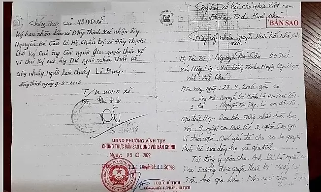 Dispute over 9,000 square meters of land unresolved between eldest daughter-in-law and brothers-in-law