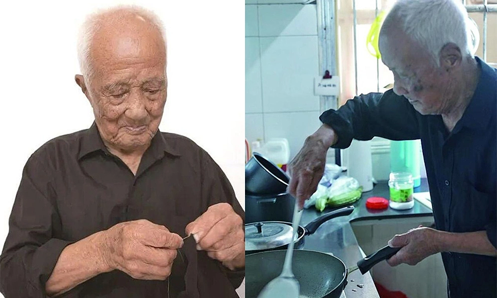 106-year-old man threads his own needle, climbs stairs thanks to 'reverse' biological clock