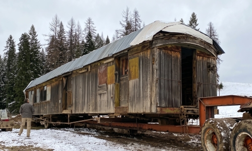 Family transforms century-old train car into a retreat