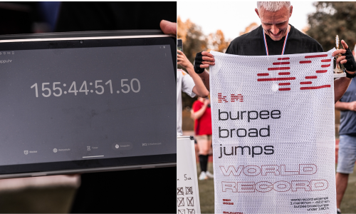 German athlete breaks marathon record with 30,000 burpee broad jumps