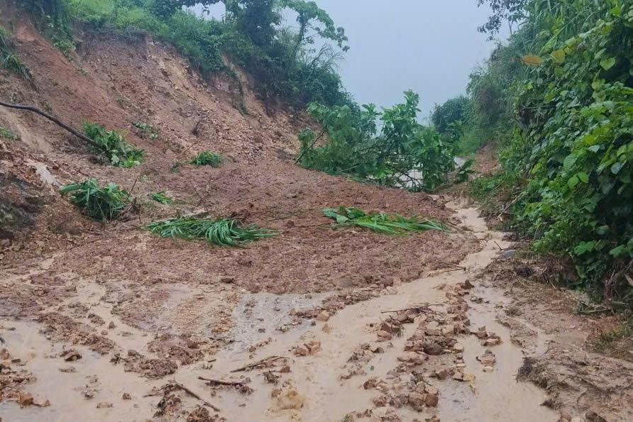 man loses contact while working in forest