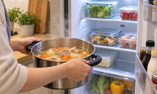 waiting for food to cool before refrigerating: a habit inviting pathogens