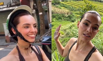 Miss World 2018 backpacks through Hanoi, Sa Pa