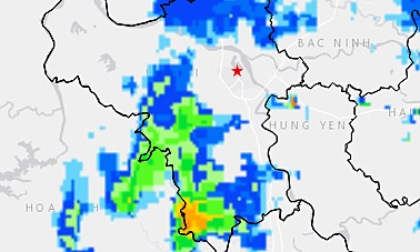 Thunderstorm warning for Hanoi's outskirts