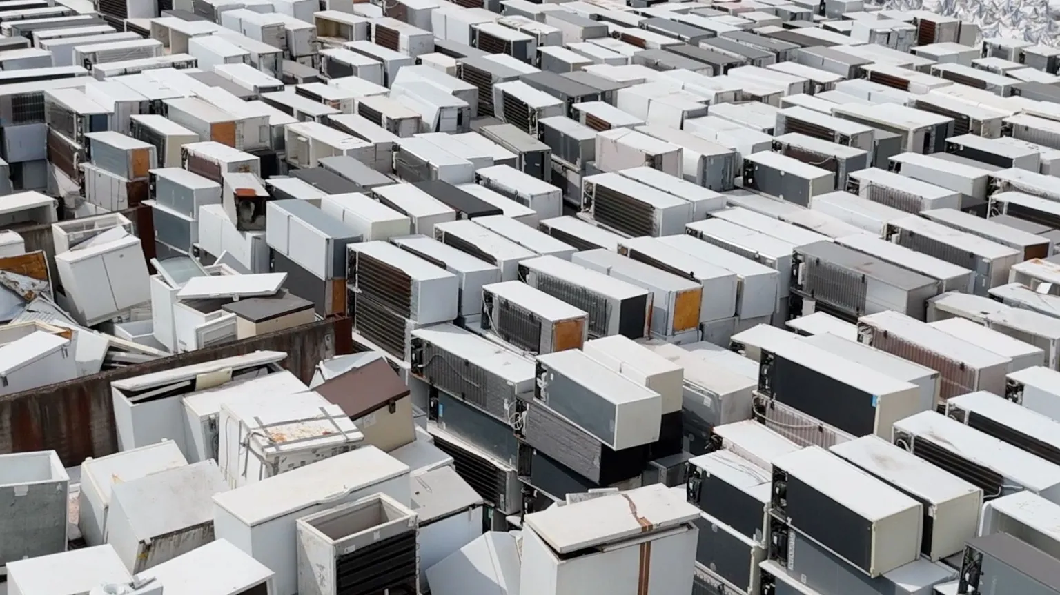 Tens of thousands of broken refrigerators pile up in the UK as recycling company liquidates