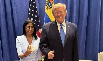 Trump meets Venezuela's interim president for the first time