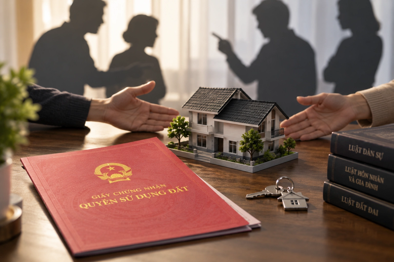 Does a wife have to share the house with her husband's siblings after his death?