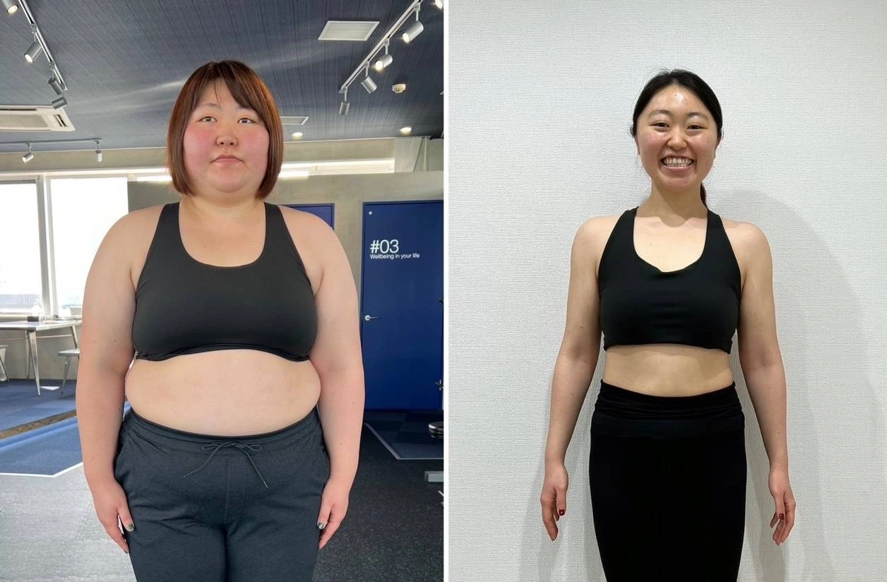 Japanese woman drops from 102 kg to 59 kg without strict dieting