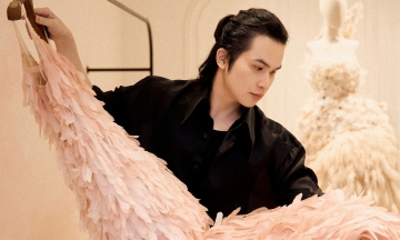 Vietnamese fashion house brings 'hue rain' to paris fashion show