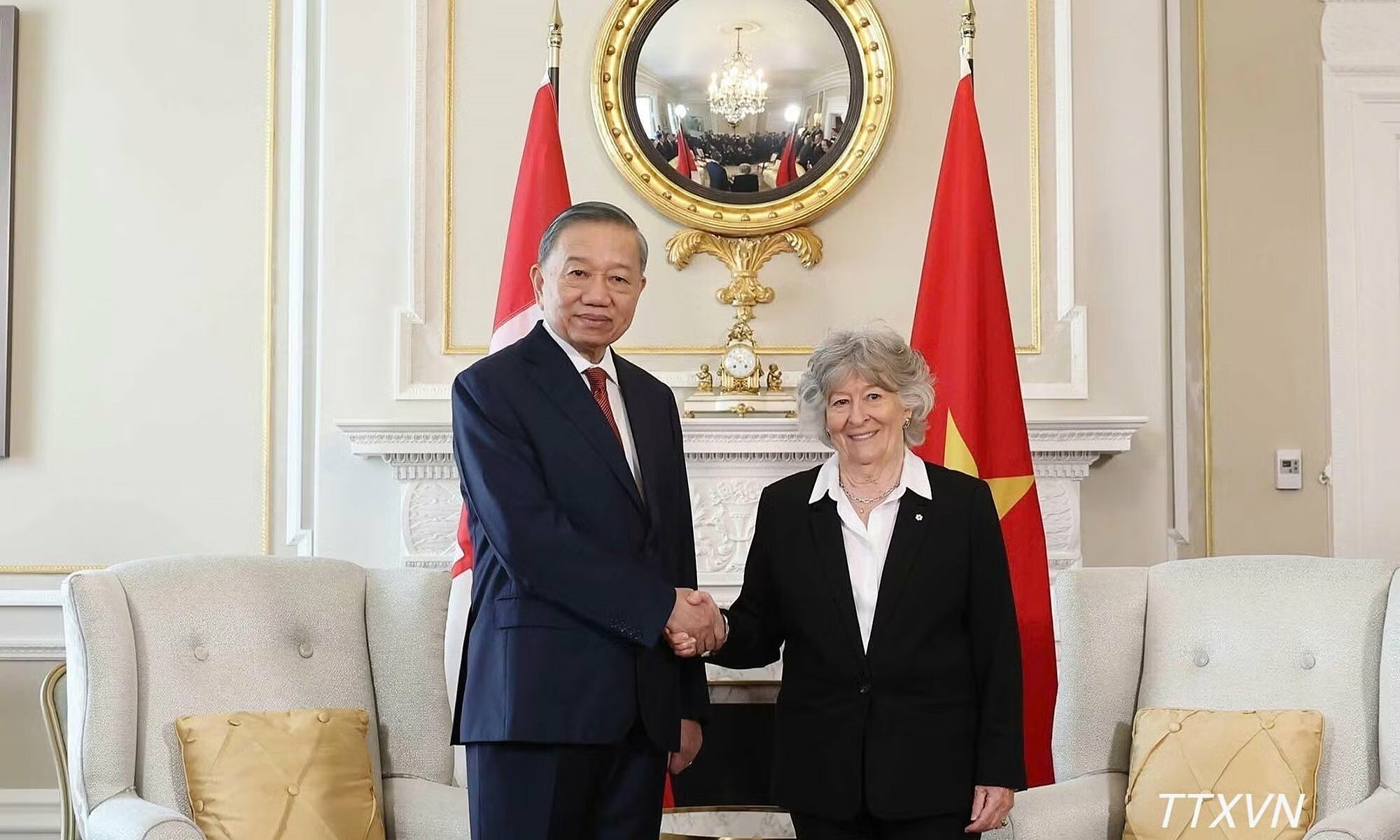 Governor General of Canada hosts welcoming ceremony for General Secretary and President