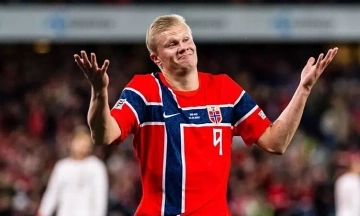 Haaland scores more goals than matches for Norway