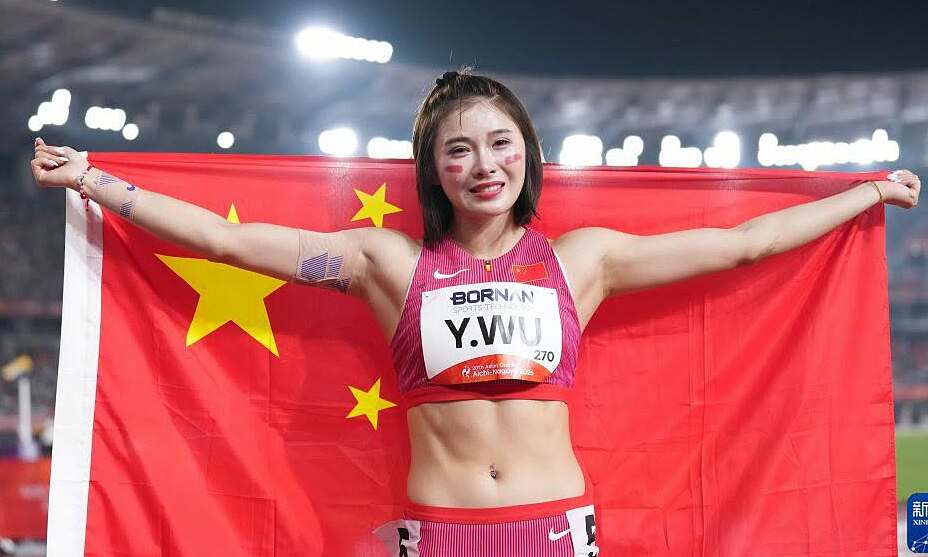 China's 'track and field beauty' cries after ASIAD 2026 bronze medal