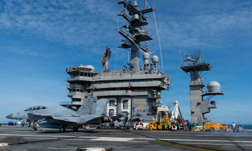 US fighter jet suspected to crash into sea upon returning to aircraft carrier