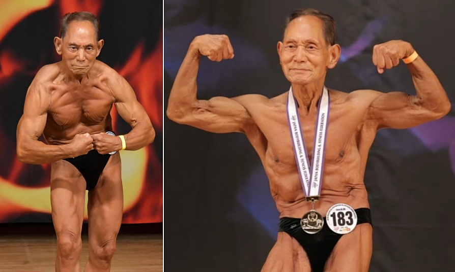90-year-old Japanese man wins 19th bodybuilding title