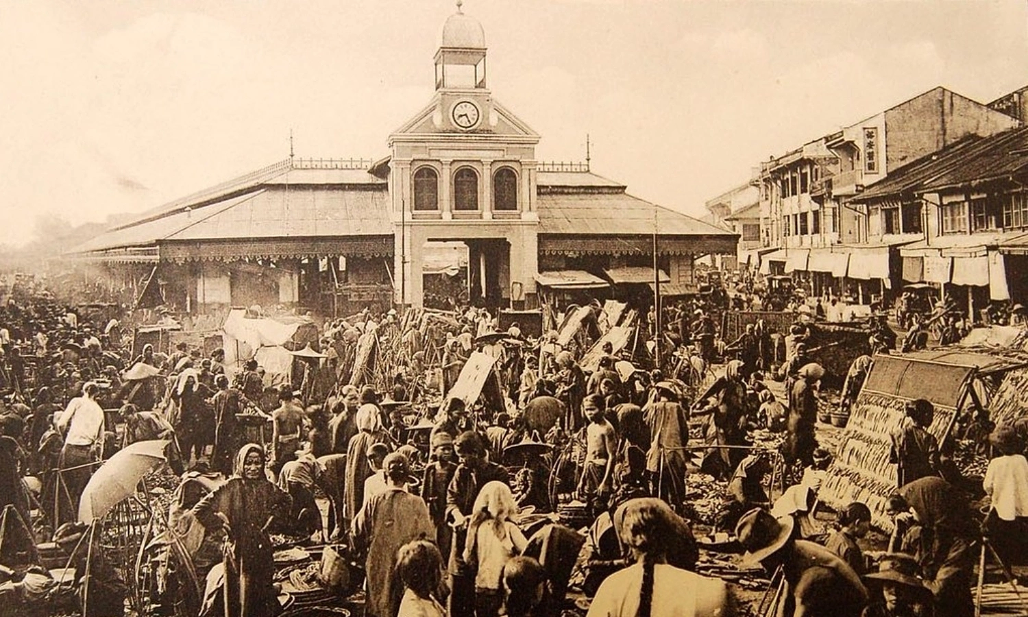Market scenes in Southern Vietnam over one hundred years ago