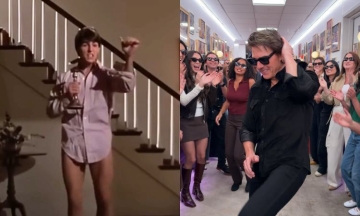 Tom Cruise recreates dance from 'Risky Business'