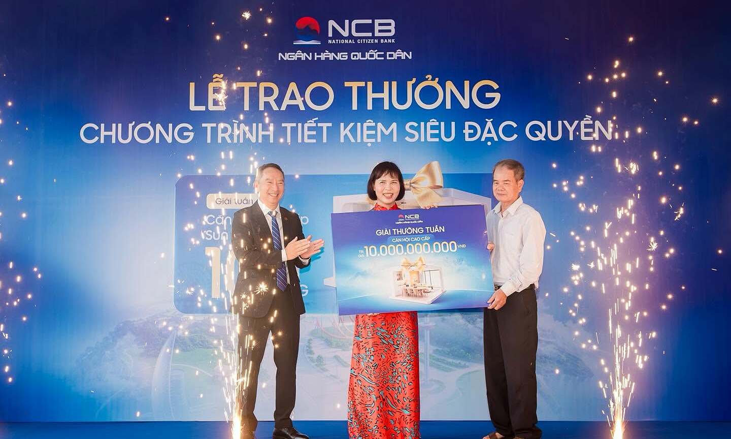 NCB awards 5 homes totaling 65 billion VND to savings customers