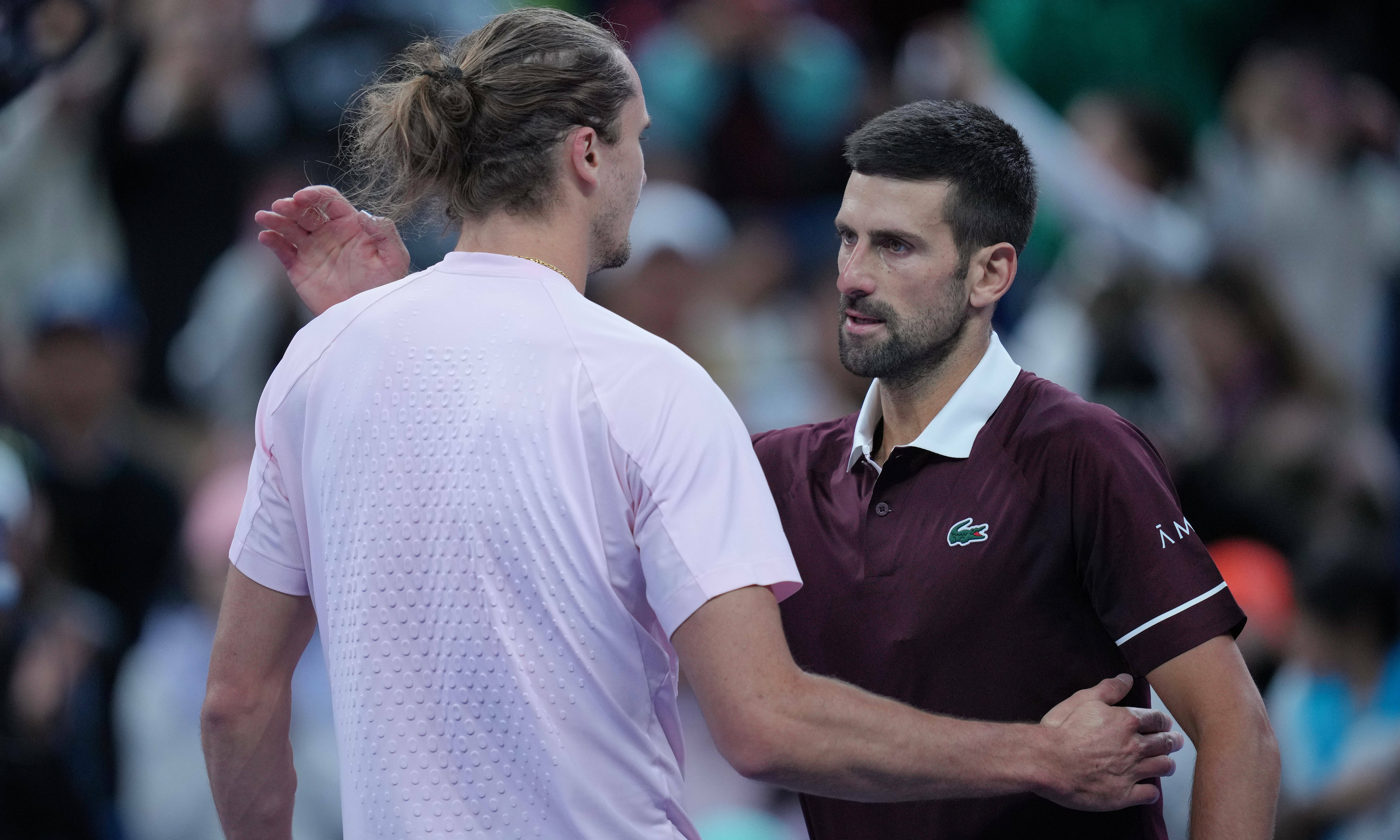 Djokovic surpasses Nadal's record after defeating Zverev