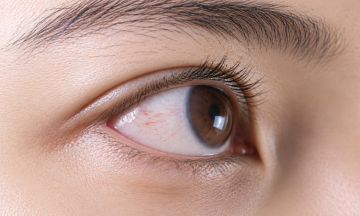 What to do when blood vessels appear on the white of the eye?